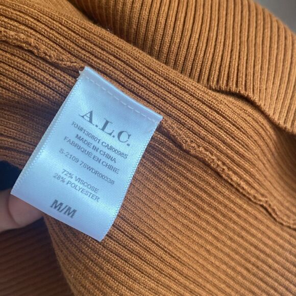 A.L.C. Otto Rib Half Zip Sweater Dress - Picture 6 of 8